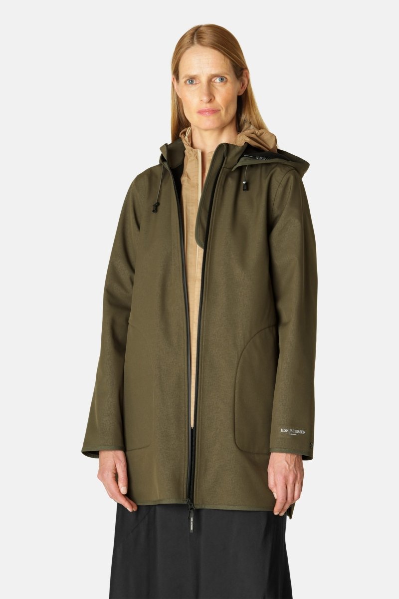 Softshell Regenjas RAIN135 | Army | Raincoat | Ilse Jacobsen