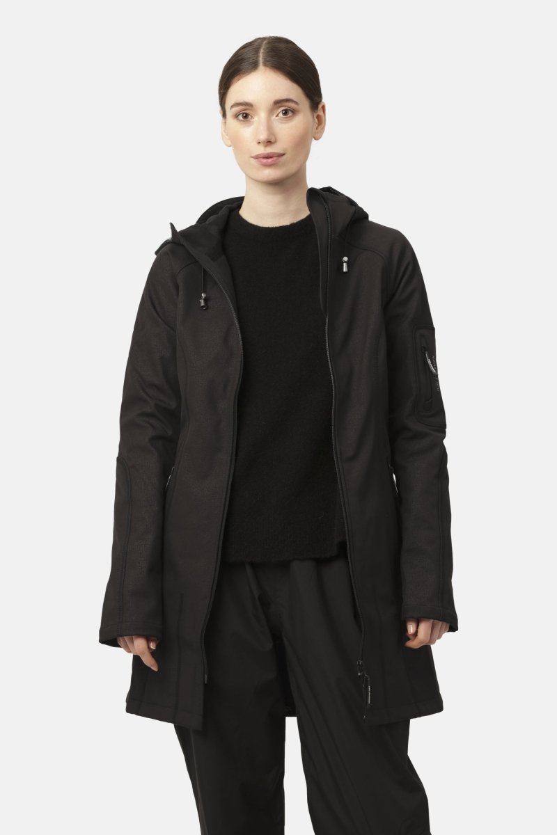 Softshell regenjas RAIN37 | Black | Raincoat | Ilse Jacobsen