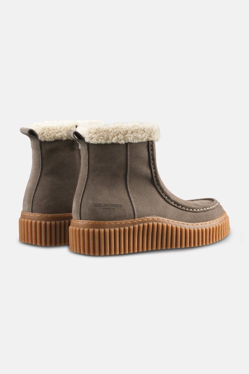 Suède laarsjes met lamsvacht CALIRA01 | Falcon Clay | Shoes | Ilse Jacobsen