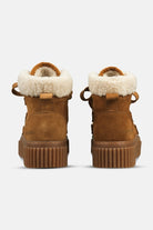 Suède veterlaarsjes met lamsvacht CALIRA02 | Cashew Clay | Shoes | Ilse Jacobsen
