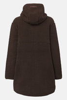 Teddy fleecejack met capuchon BONDEDPILE04 | Chocolate Torte | Jacket | Ilse Jacobsen