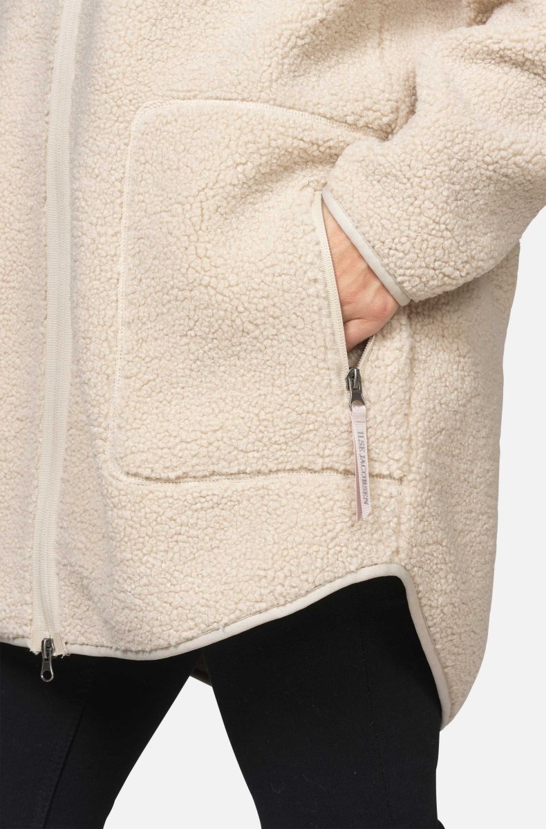 Teddy fleecejack met capuchon BONDEDPILE04 | Kit - Ilse Jacobsen