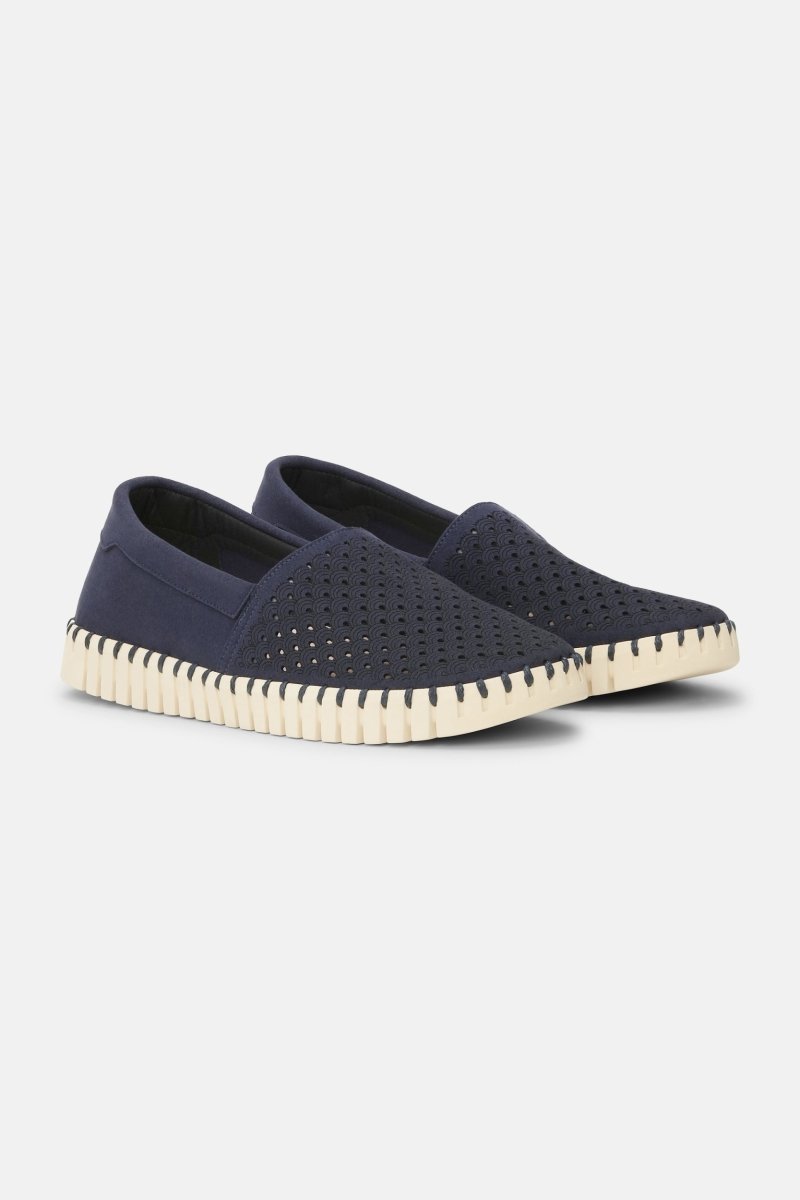 Tulip Espadrille TULIP3483 | Dark Indigo Pearled Ivory | Shoes | Ilse Jacobsen