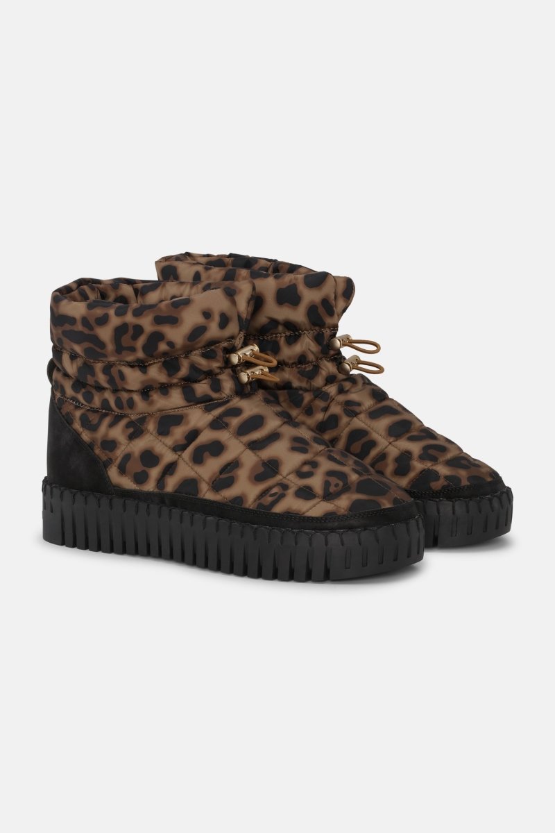Tulip Gewatteerde Enkelboots TULIP6082 | Brown Panthera Print Black | Shoes | Ilse Jacobsen