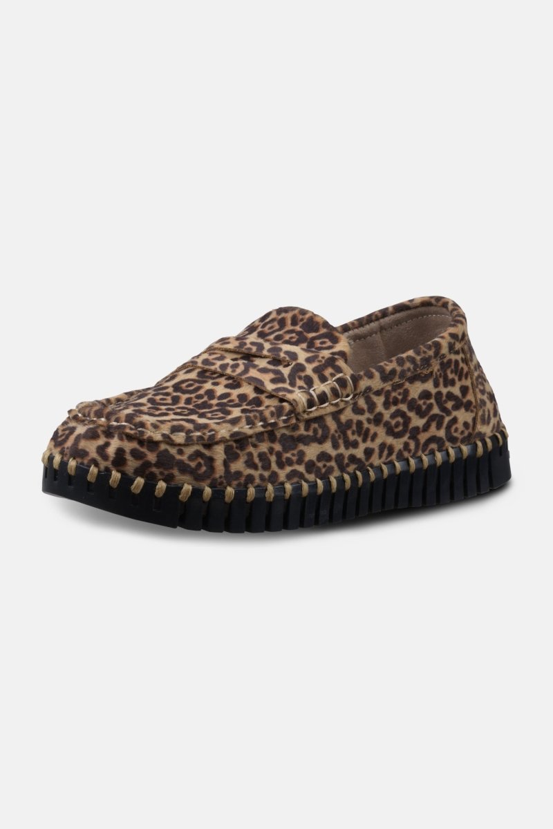 Tulip loafer met luipaardprint TULIP3222 | Animal Black | Shoes | Ilse Jacobsen