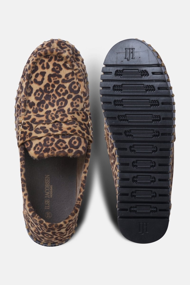 Tulip loafer met luipaardprint TULIP3222 | Animal Black | Shoes | Ilse Jacobsen