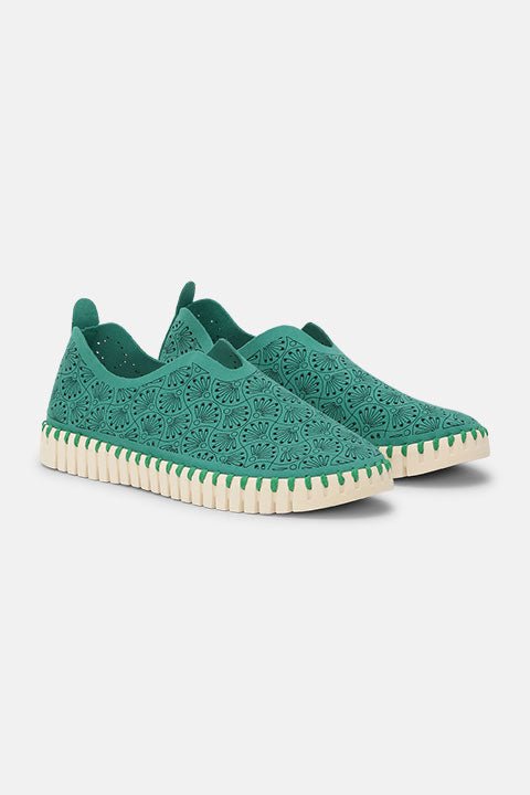 Tulip Organic Print Instapper TULIP3485 | Spruce Pearled Ivory | Shoes | Ilse Jacobsen