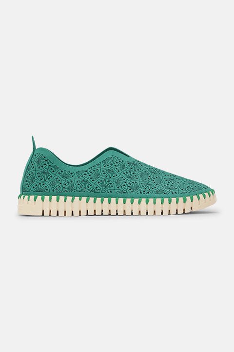 Tulip Organic Print Instapper TULIP3485 | Spruce Pearled Ivory | Shoes | Ilse Jacobsen