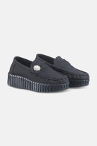 Tulip penny loafer met sleehak TULIP3220 | Black Black - Ilse Jacobsen