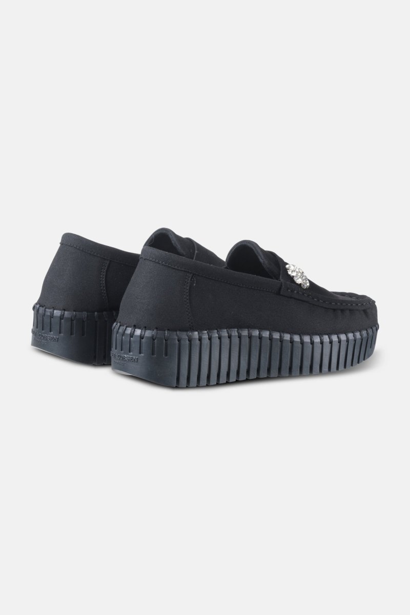 Tulip penny loafer met sleehak TULIP3220 | Black Black - Ilse Jacobsen