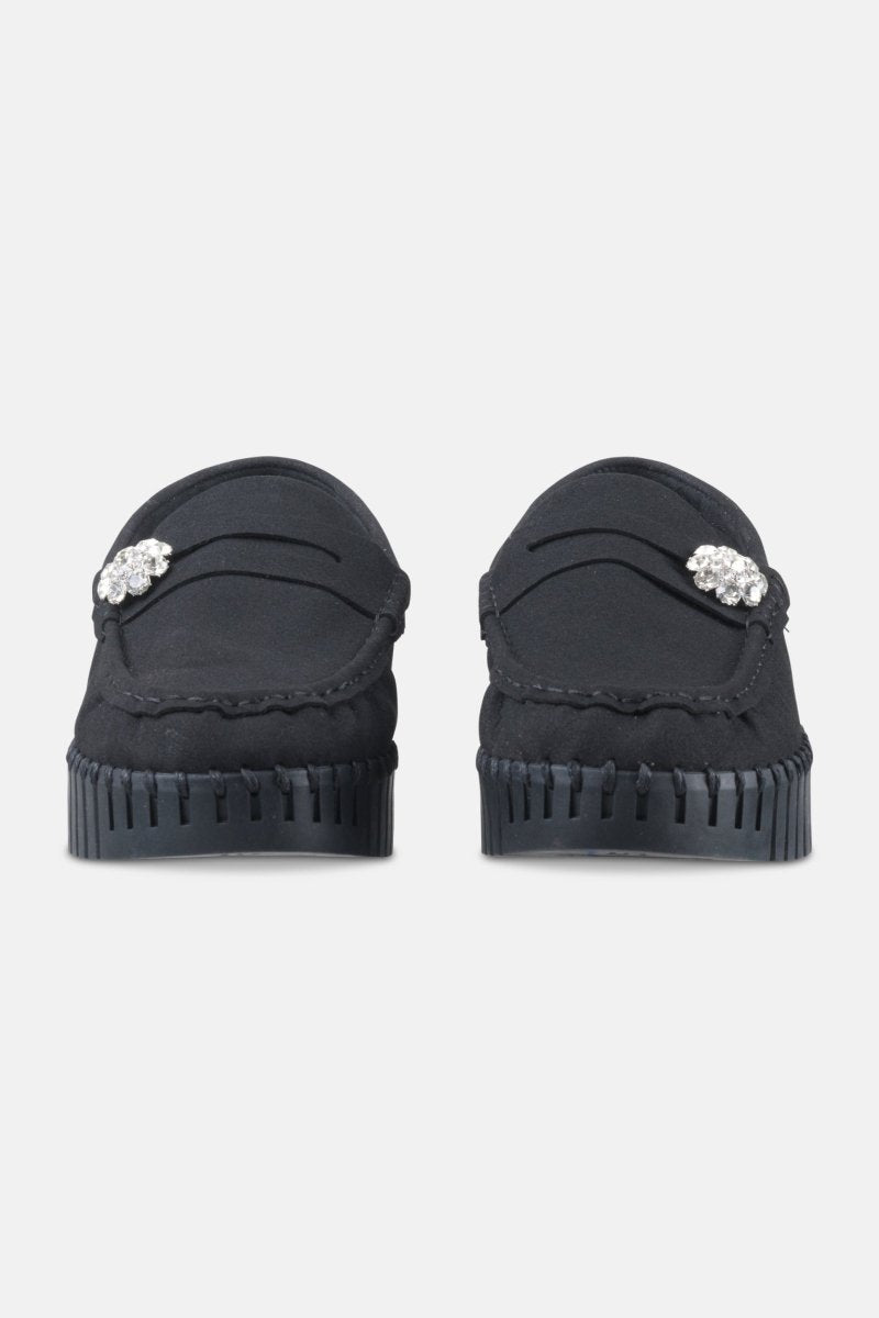Tulip penny loafer met sleehak TULIP3220 | Black Black - Ilse Jacobsen