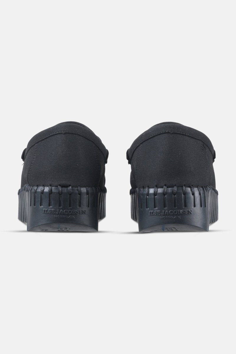 Tulip penny loafer met sleehak TULIP3220 | Black Black - Ilse Jacobsen