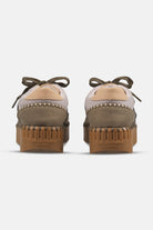 Tulip sneaker met materiaalmix TULIP4500 | Deep Olive Mocca | Shoes | Ilse Jacobsen