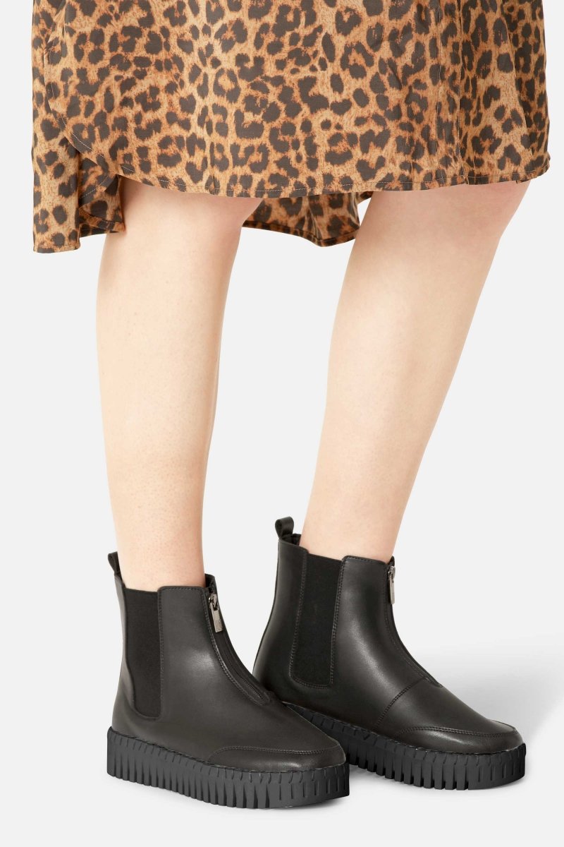 Tulip winterlaarzen met plateauzool TULIP6372 | Black Black | Boots | Ilse Jacobsen