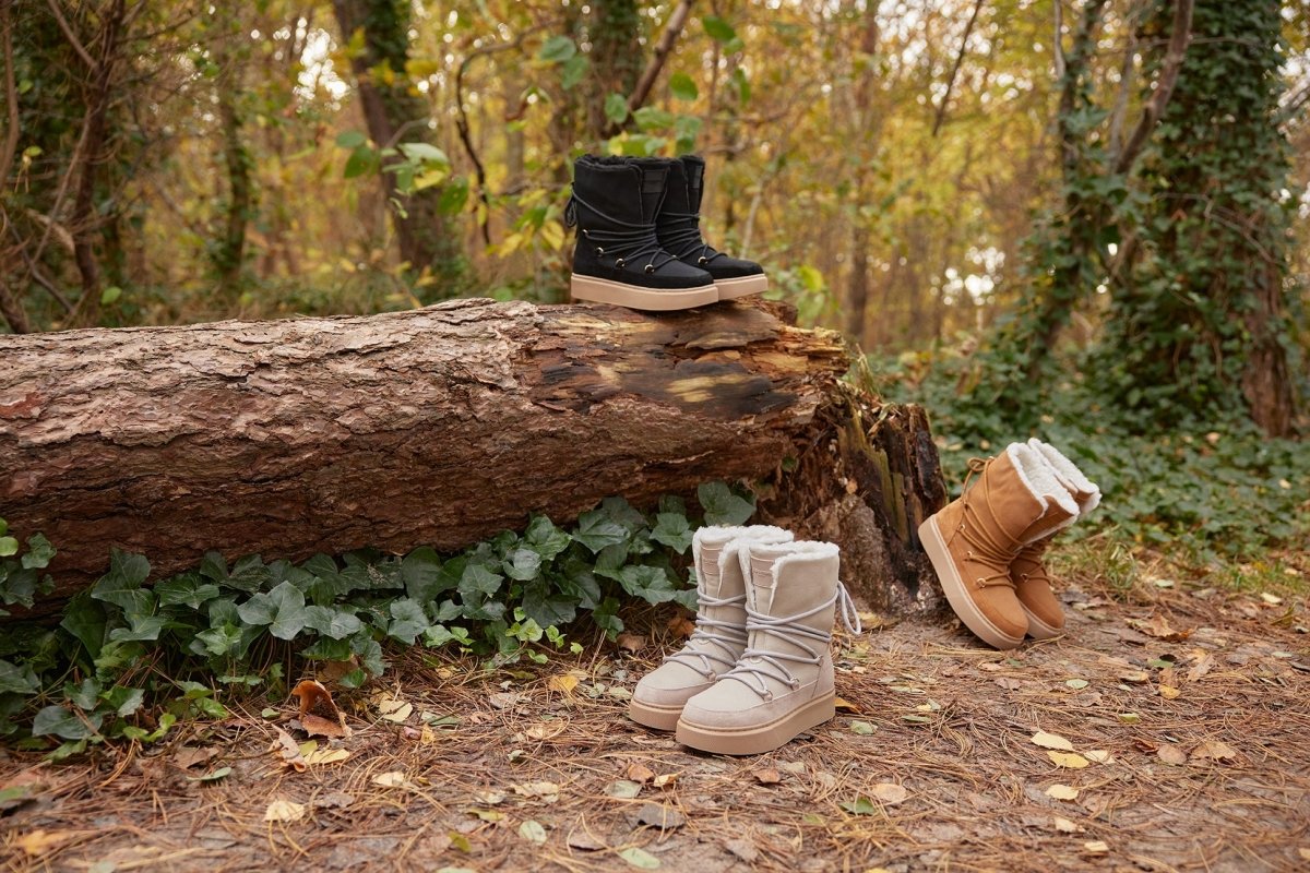 Warme Lage Winterboots COLDY02 | Black Natural | Boots | Ilse Jacobsen