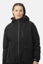 Waterdichte Dons Winterjas TECHRAIN01 | Black | Raincoat | Ilse Jacobsen