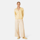 Gebreid vest GWEN4066 | Double Cream | Cardigan | Ilse Jacobsen