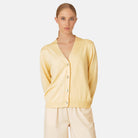 Gebreid vest GWEN4066 | Double Cream | Cardigan | Ilse Jacobsen