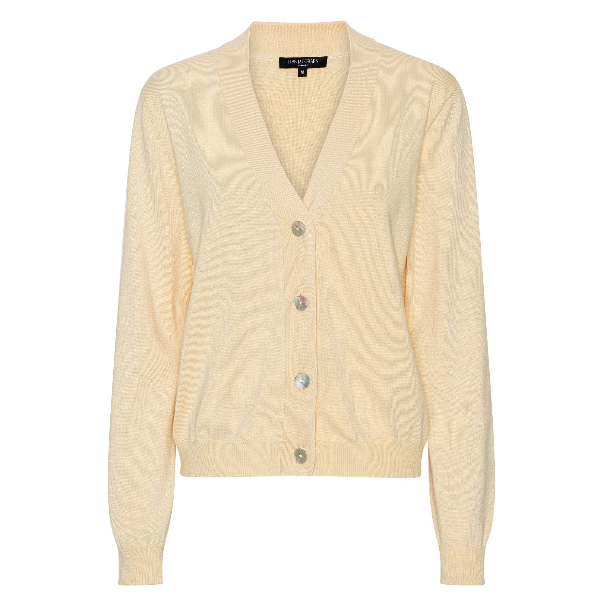 Gebreid vest GWEN4066 - 103 Double Cream | Double Cream | Cardigan | Ilse Jacobsen