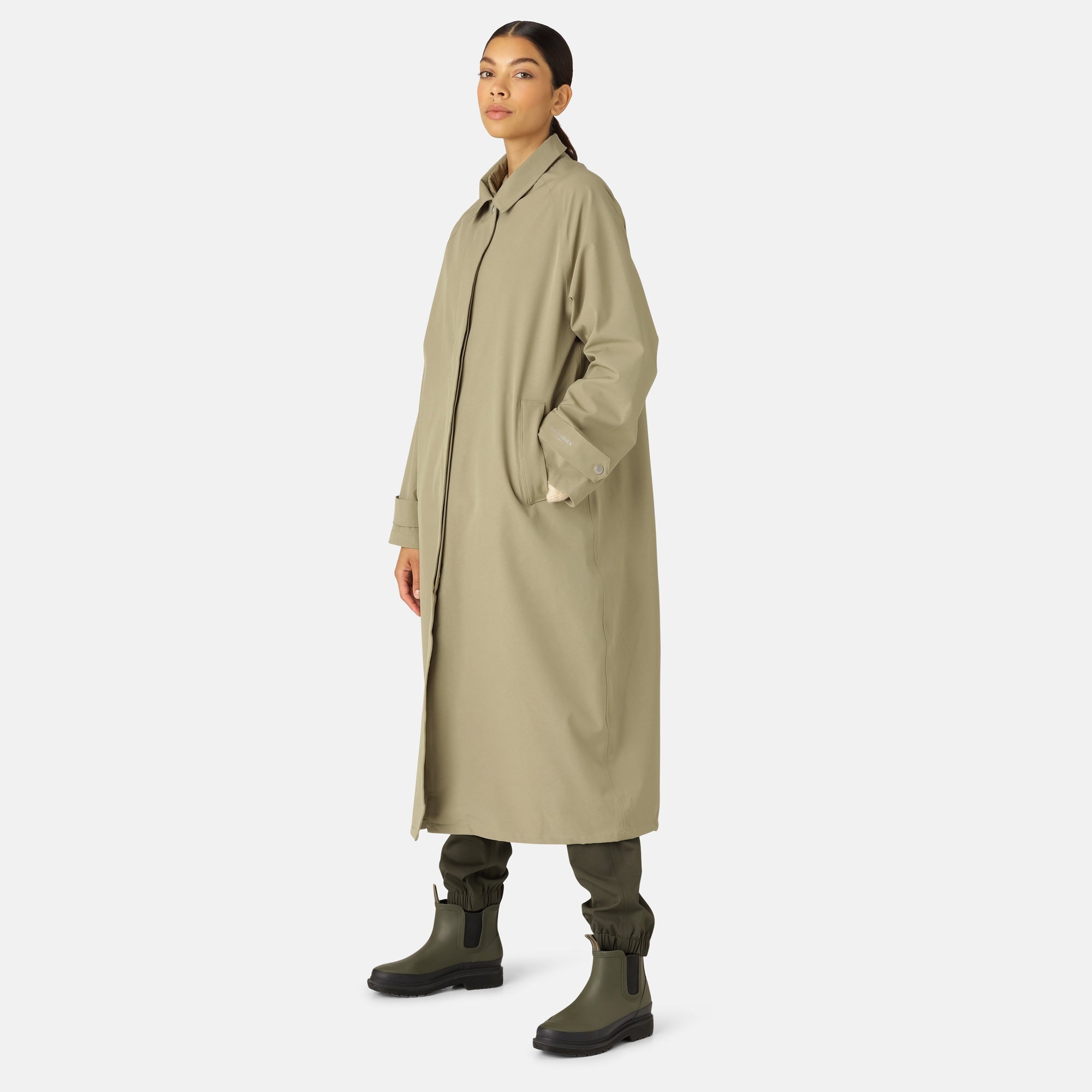 Regenjas RAIN203 - 457 Sage | Sage | Raincoat | Ilse Jacobsen