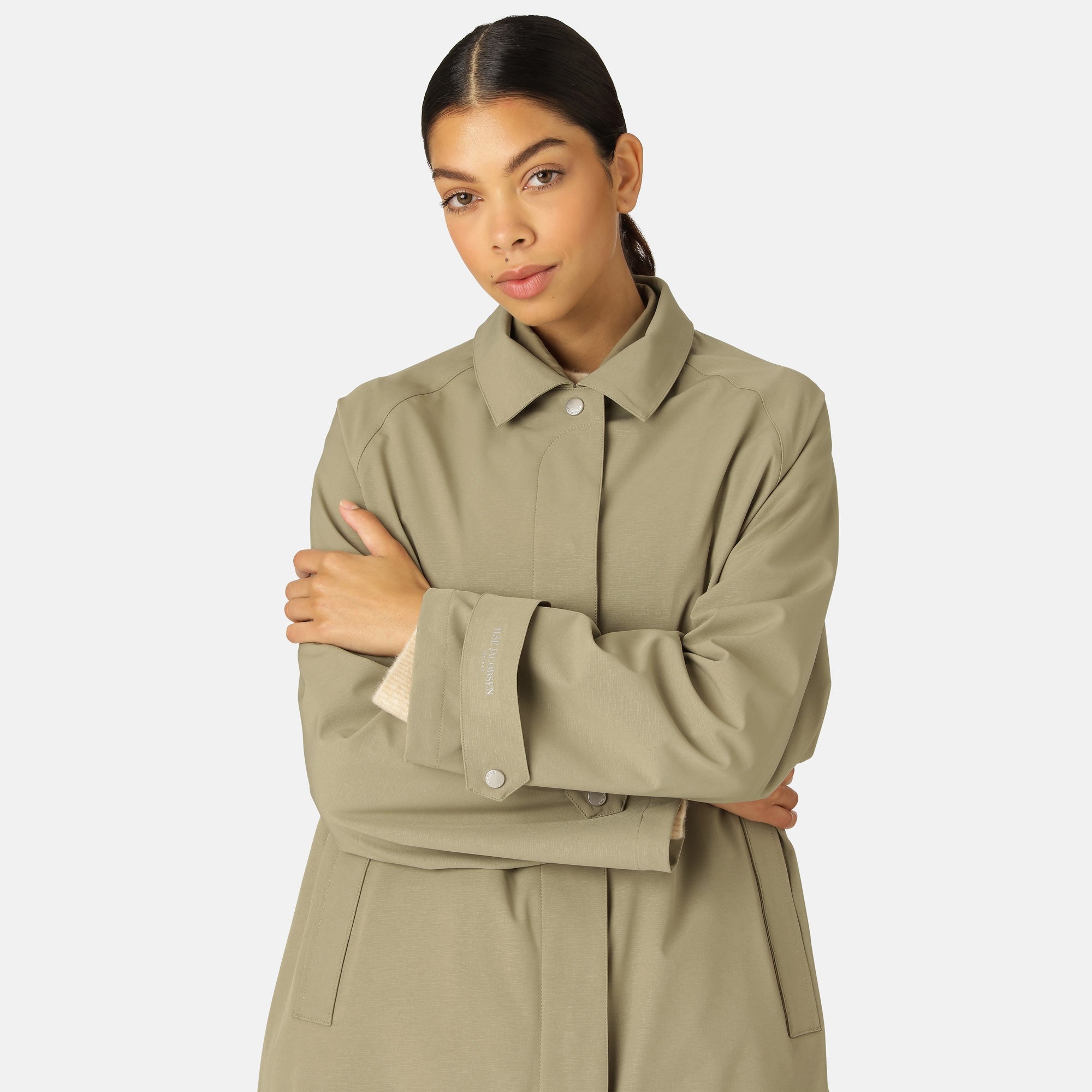 Regenjas RAIN203 - 457 Sage | Sage | Raincoat | Ilse Jacobsen