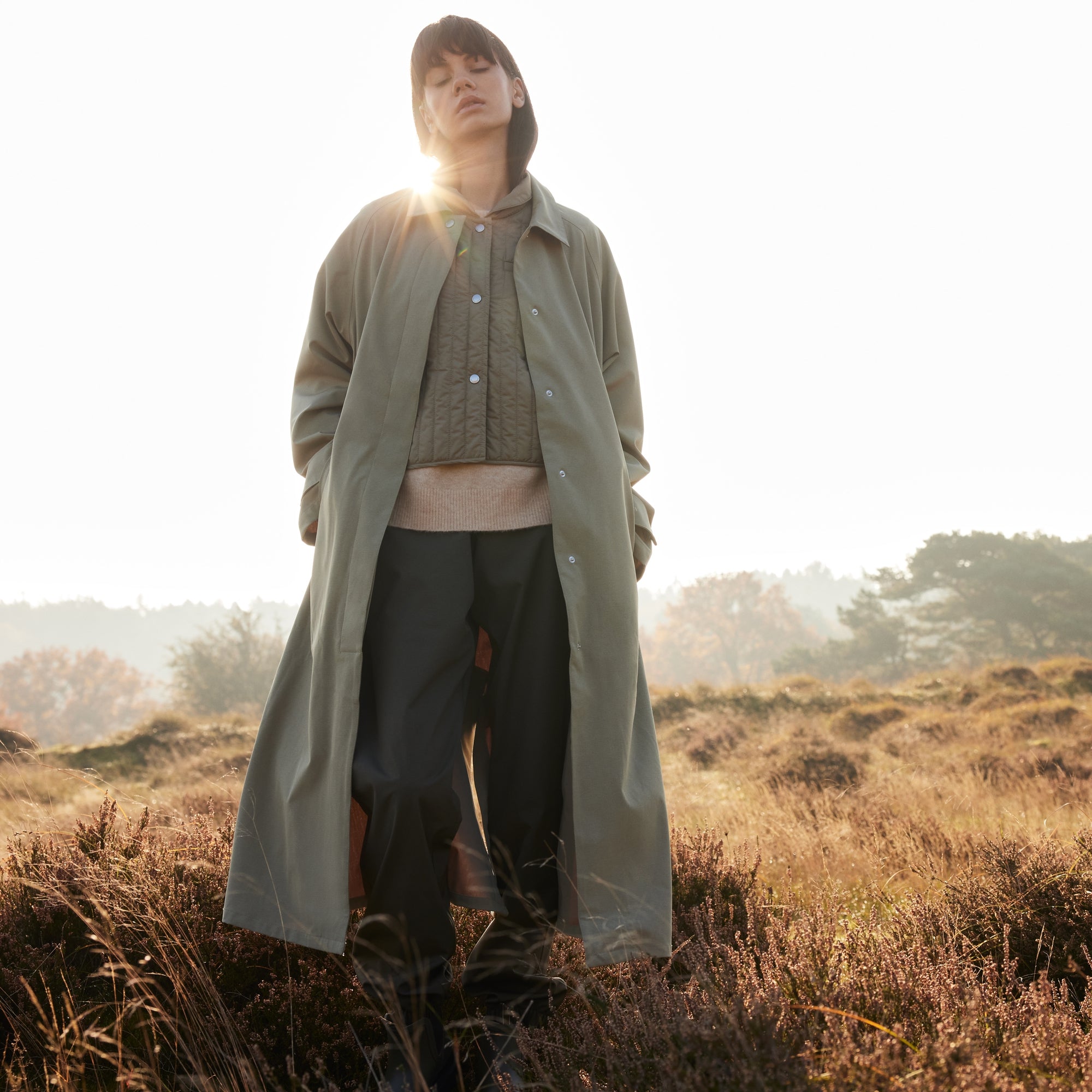 Regenjas RAIN203 - 457 Sage | Sage | Raincoat | Ilse Jacobsen