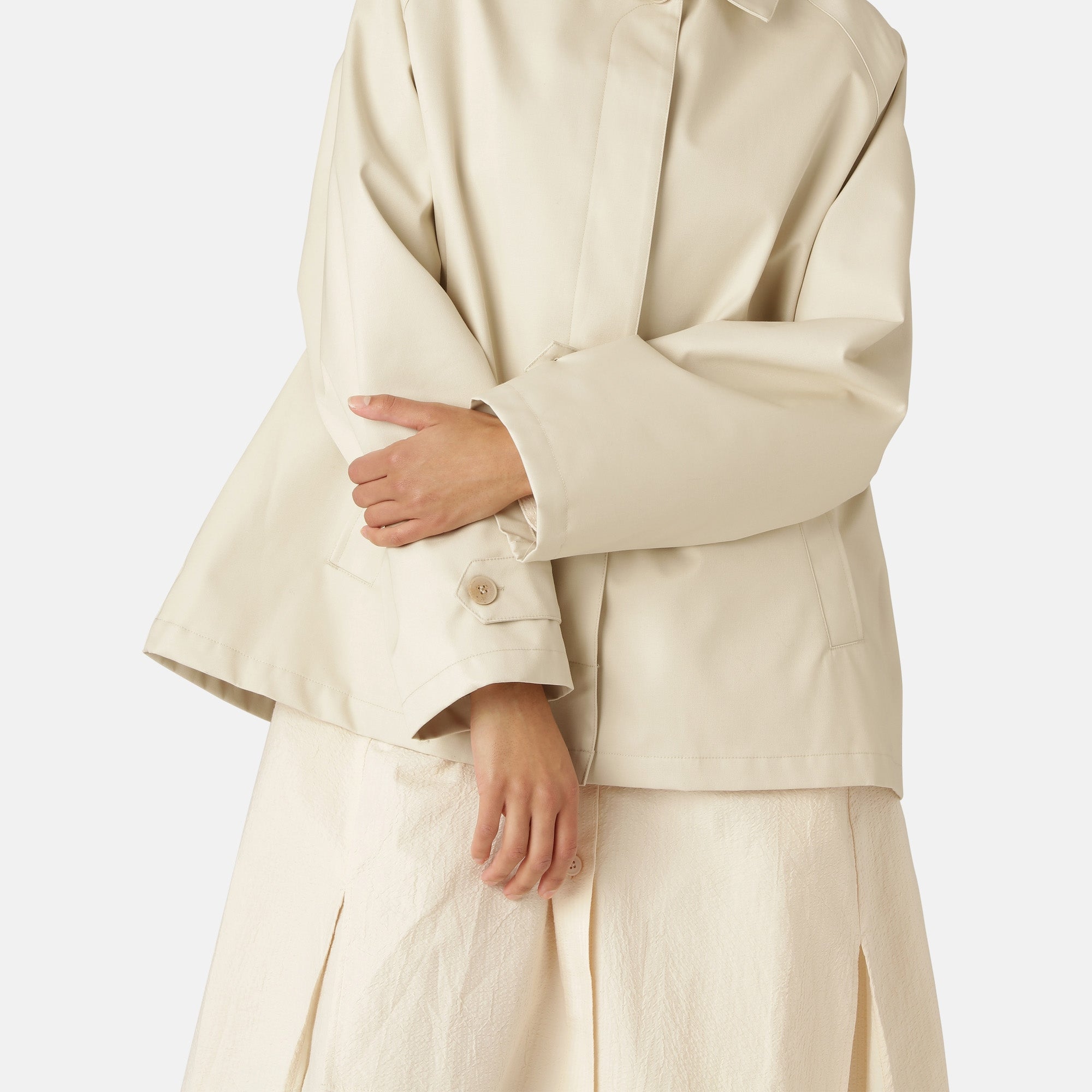Regenjas URBAN04 - 132 Bleached Sand | Bleached Sand | Raincoat | Ilse Jacobsen