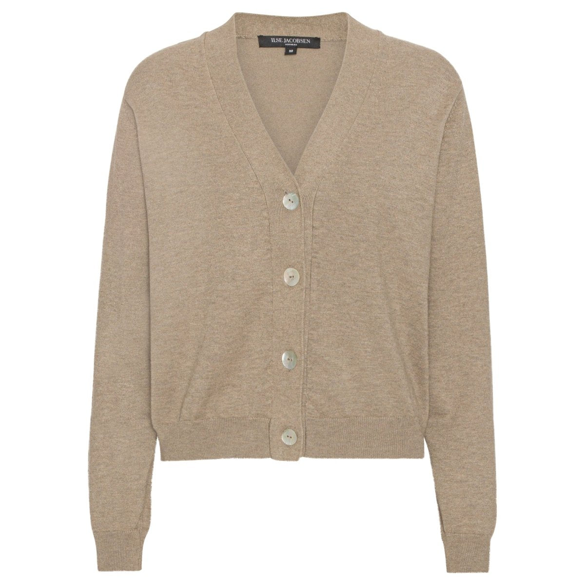 Gebreid vest GWEN4066 | Bleached Sand | Cardigan | Ilse Jacobsen